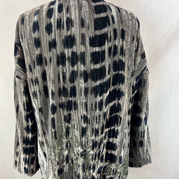 J Jill crushed velvet cardigan size petite large LP - Picture 3 of 6